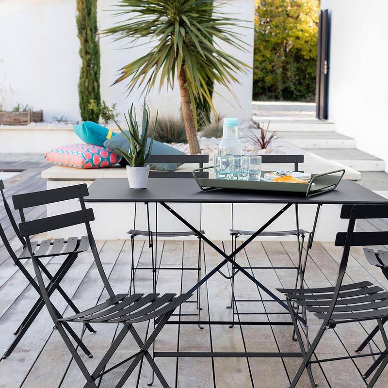 Red Ochre Metal Bistro Table T609