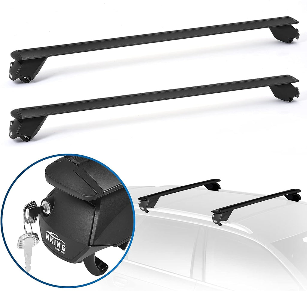 Roof Rack Cross Bars, 47 Universal Adjustable Aluminum Crossbars with Anti-Theft Lock H147217