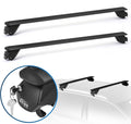 Roof Rack Cross Bars, 47 Universal Adjustable Aluminum Crossbars with Anti-Theft Lock H147217