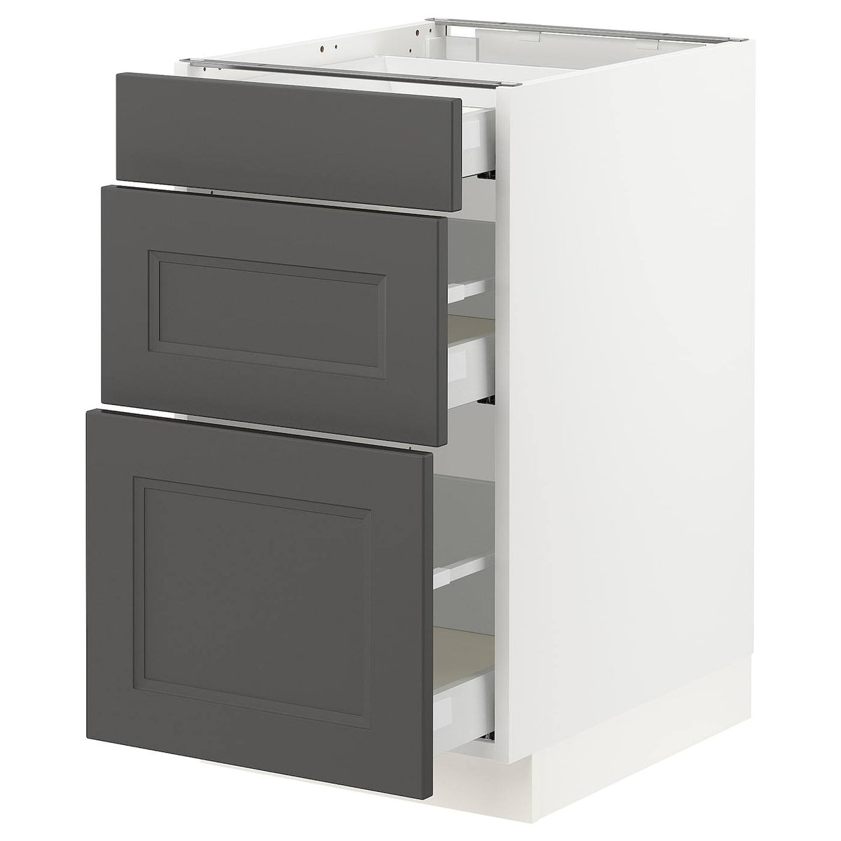 White 3 Drawer Base Cabinet C985