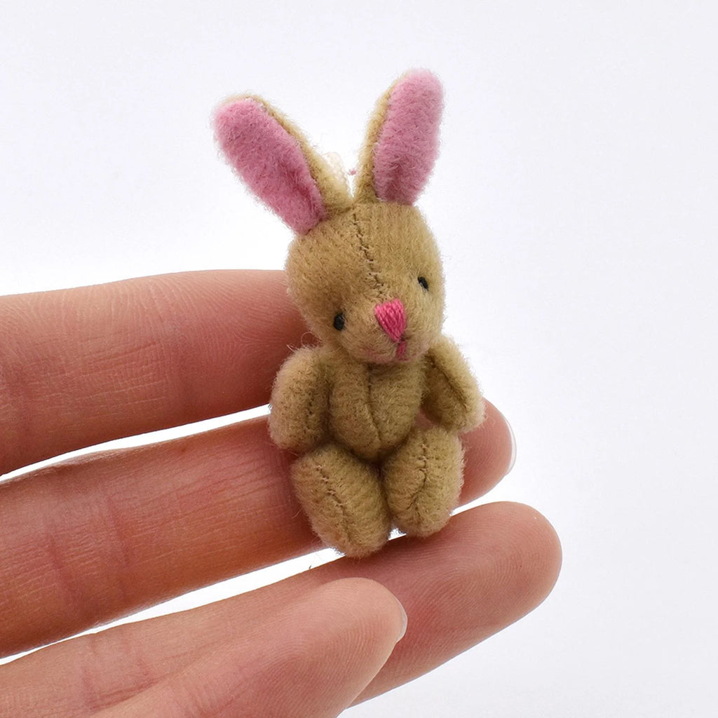 Mini Joint Bear/Rabbit Plush Dollhouse Decor Toys N2527