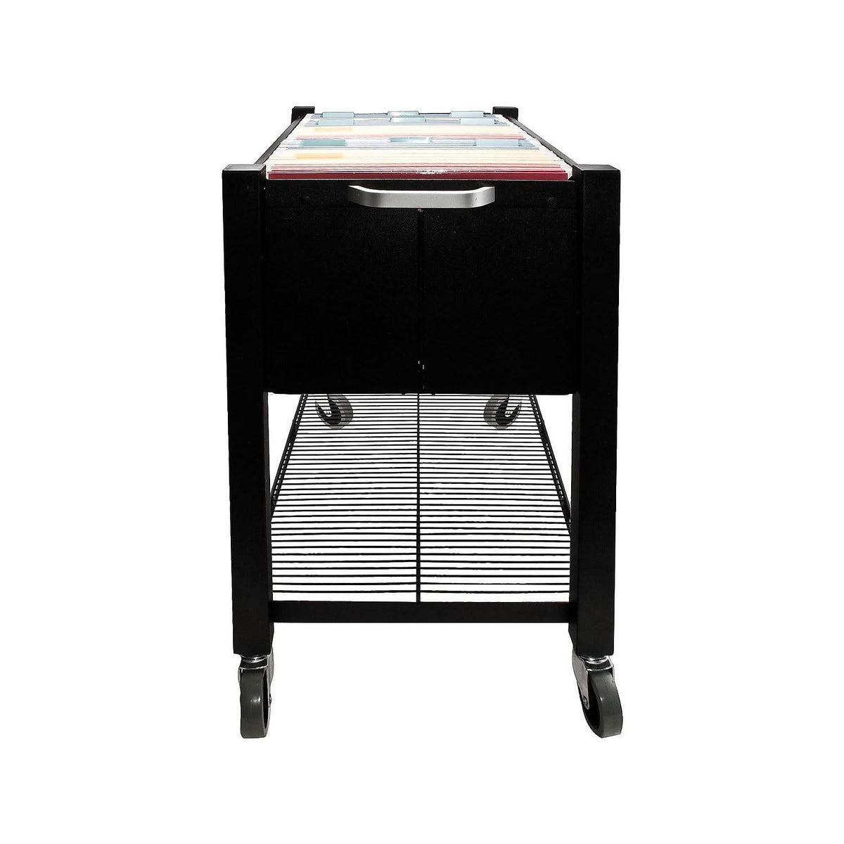 Black Open-Top File Cart P301