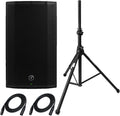 12 Powered Loudspeaker with Speaker Stand and XLR Cables O1107