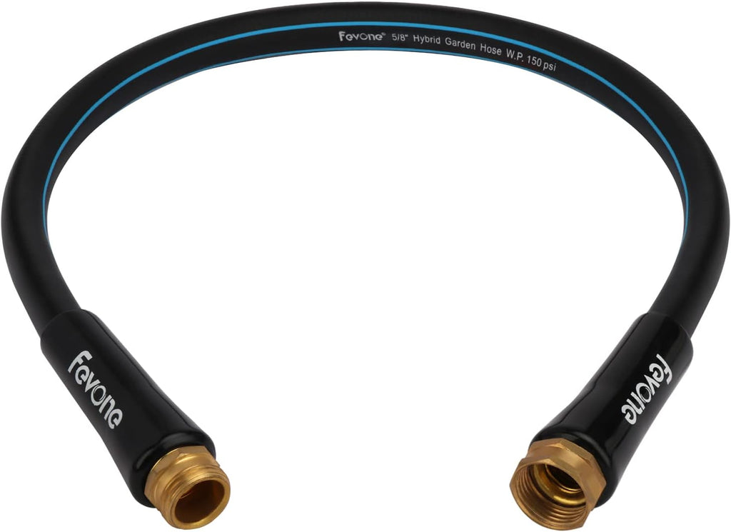 75ft Heavy Duty Hybrid Garden Hose with 3/4 Brass Fittings A9656