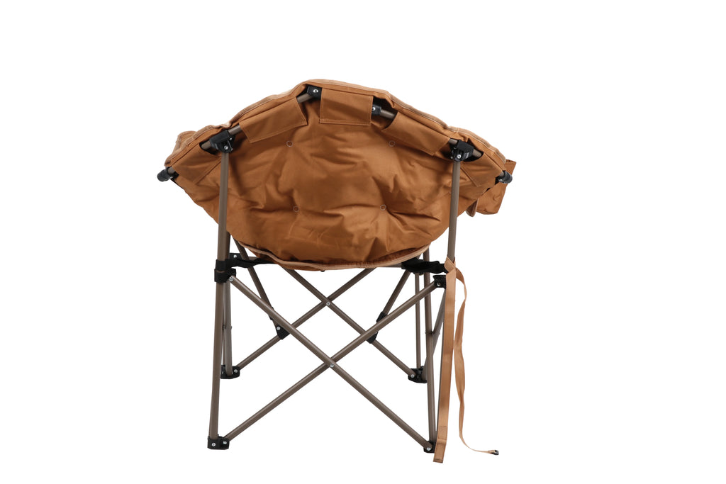 Beige Club Chair with Footrest G1678