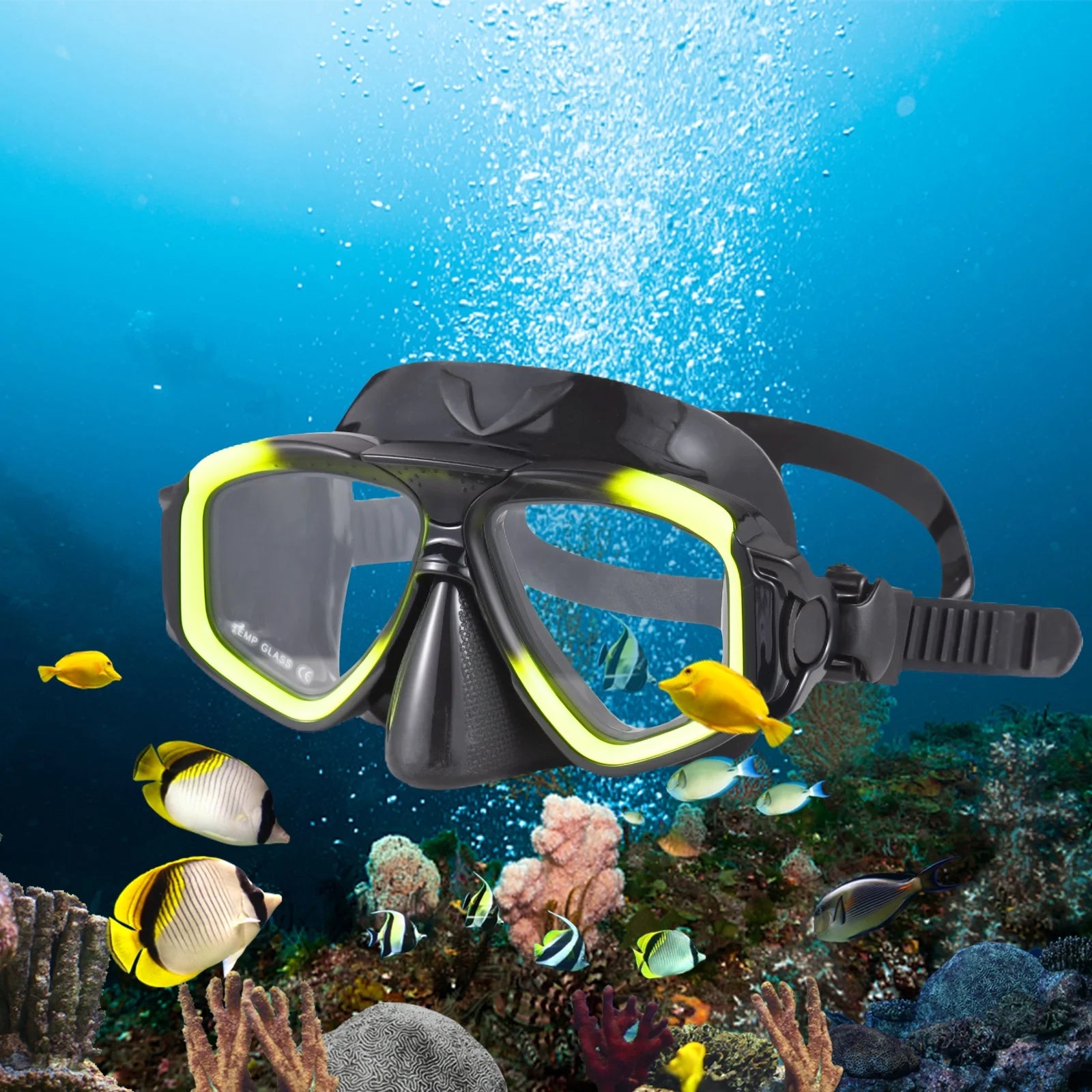 Dry Top Snorkel Set with Swim Snorkel Tube D49819
