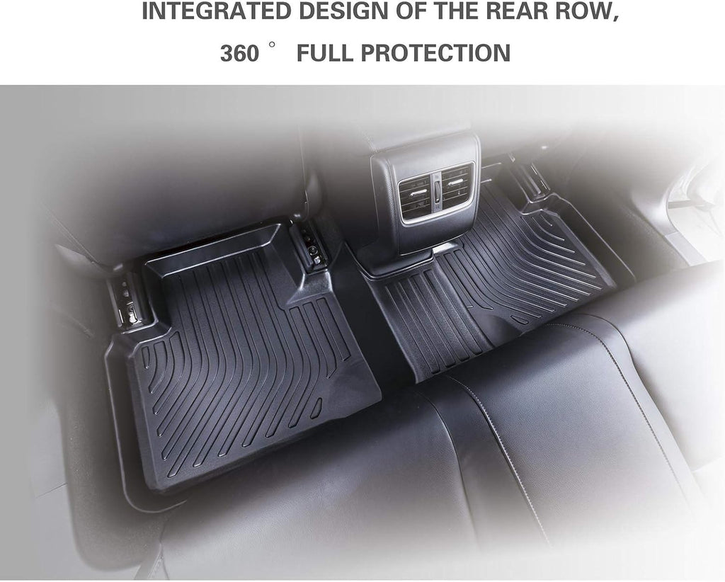 Black Waterproof Heavy Duty Car Floor Mats Full Set Z5996