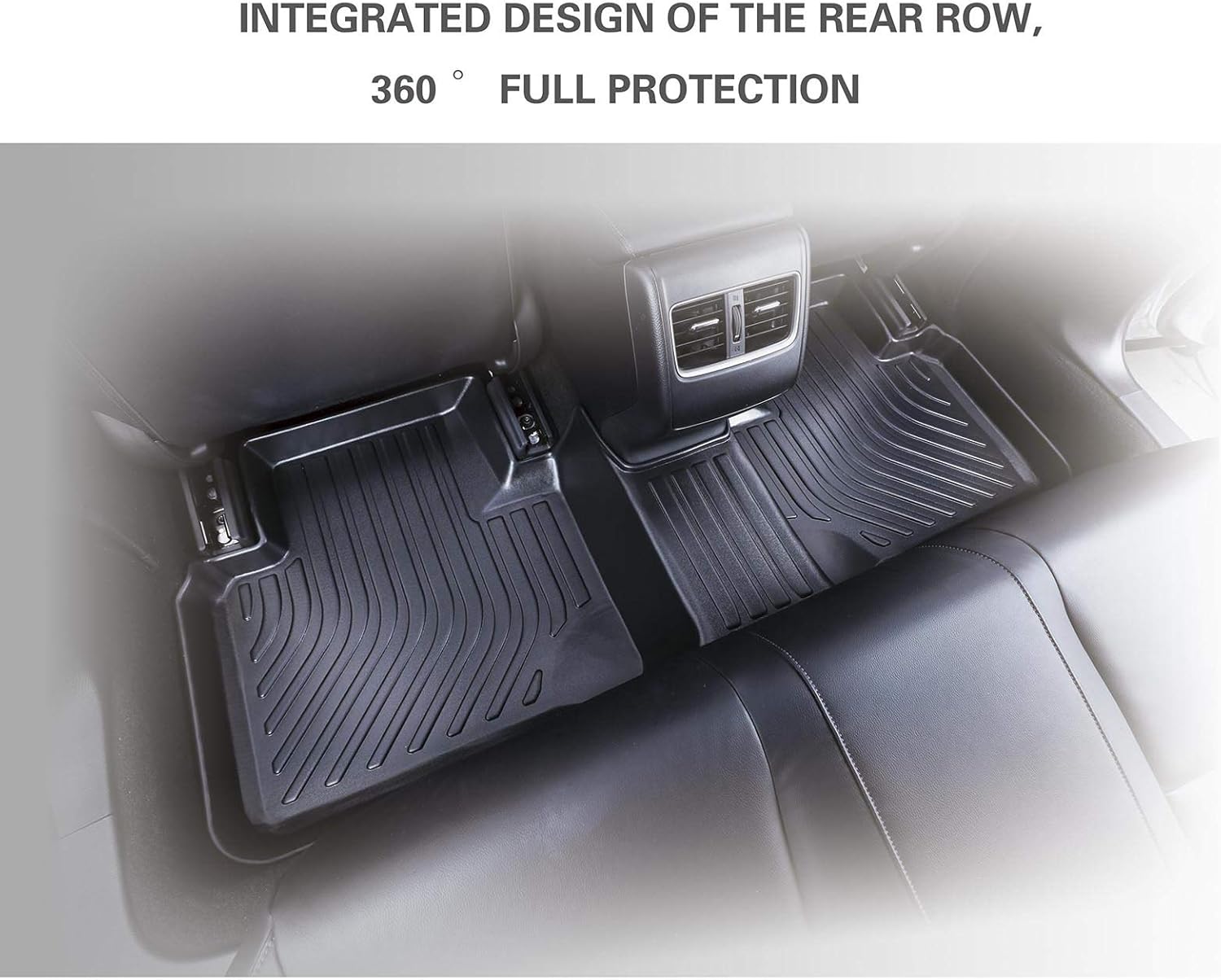 Black Waterproof Heavy Duty Car Floor Mats Full Set Z5996