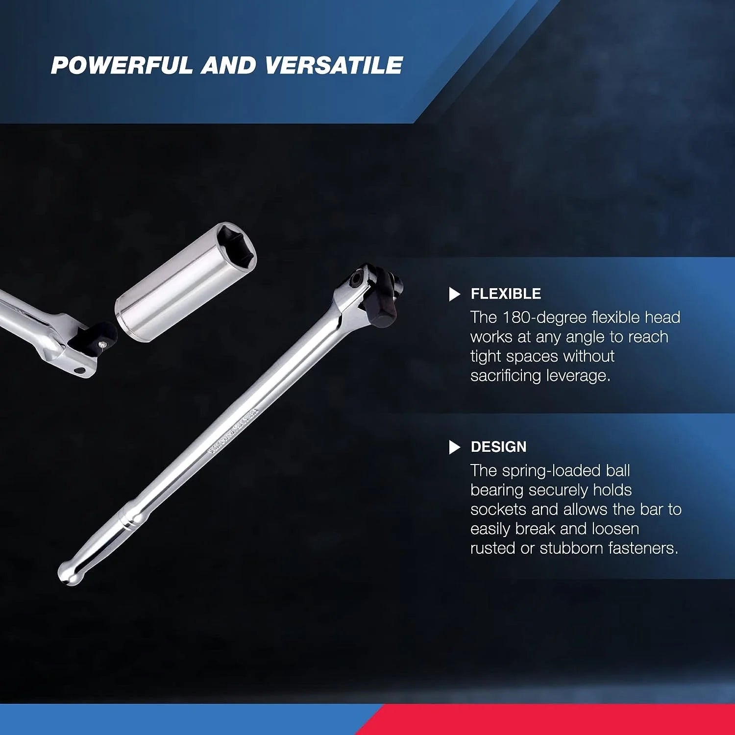 1/2" Drive 24-Inch Flex Head Breaker Bar T19975