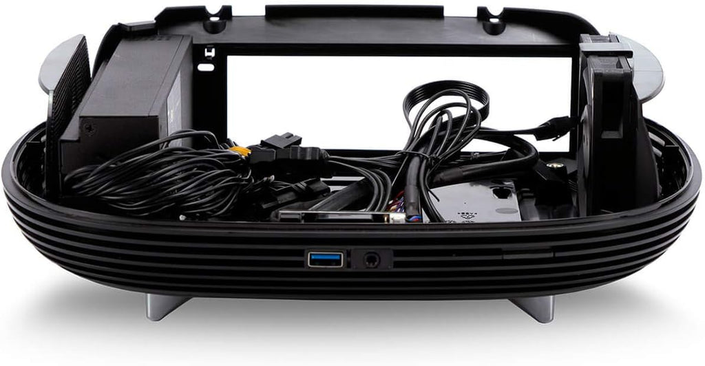Mini-ITX Tower Case with 200W 80 Plus Gold Power Supply and Tempered Glass Top Panel A166