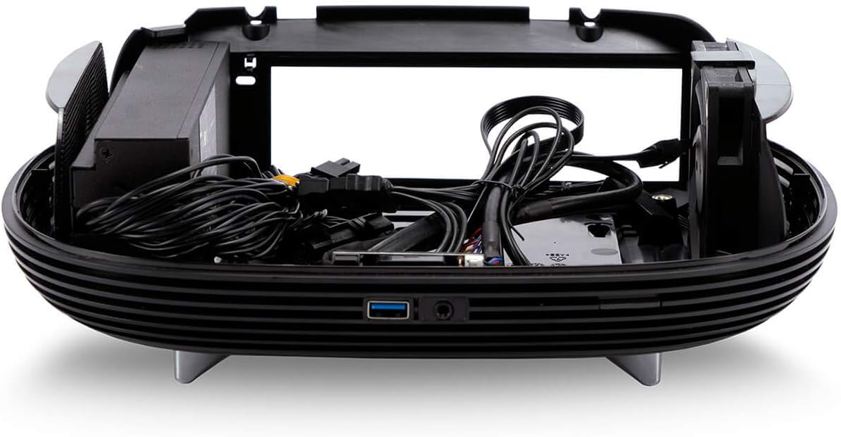 Mini-ITX Tower Case with 200W 80 Plus Gold Power Supply and Tempered Glass Top Panel A166