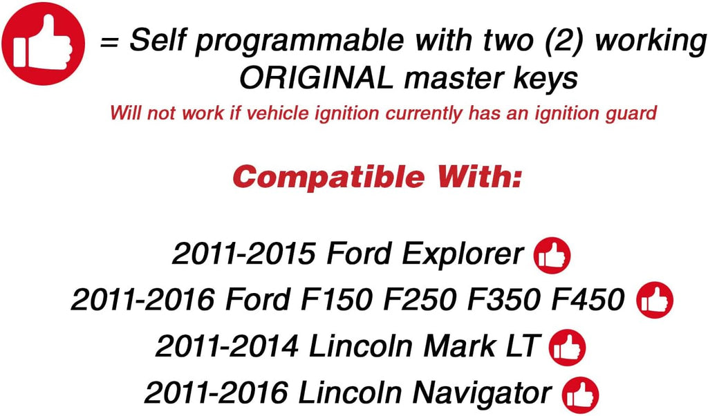 Keyless Entry Remote Car Key Fob Replacement (Pack of 2) C157