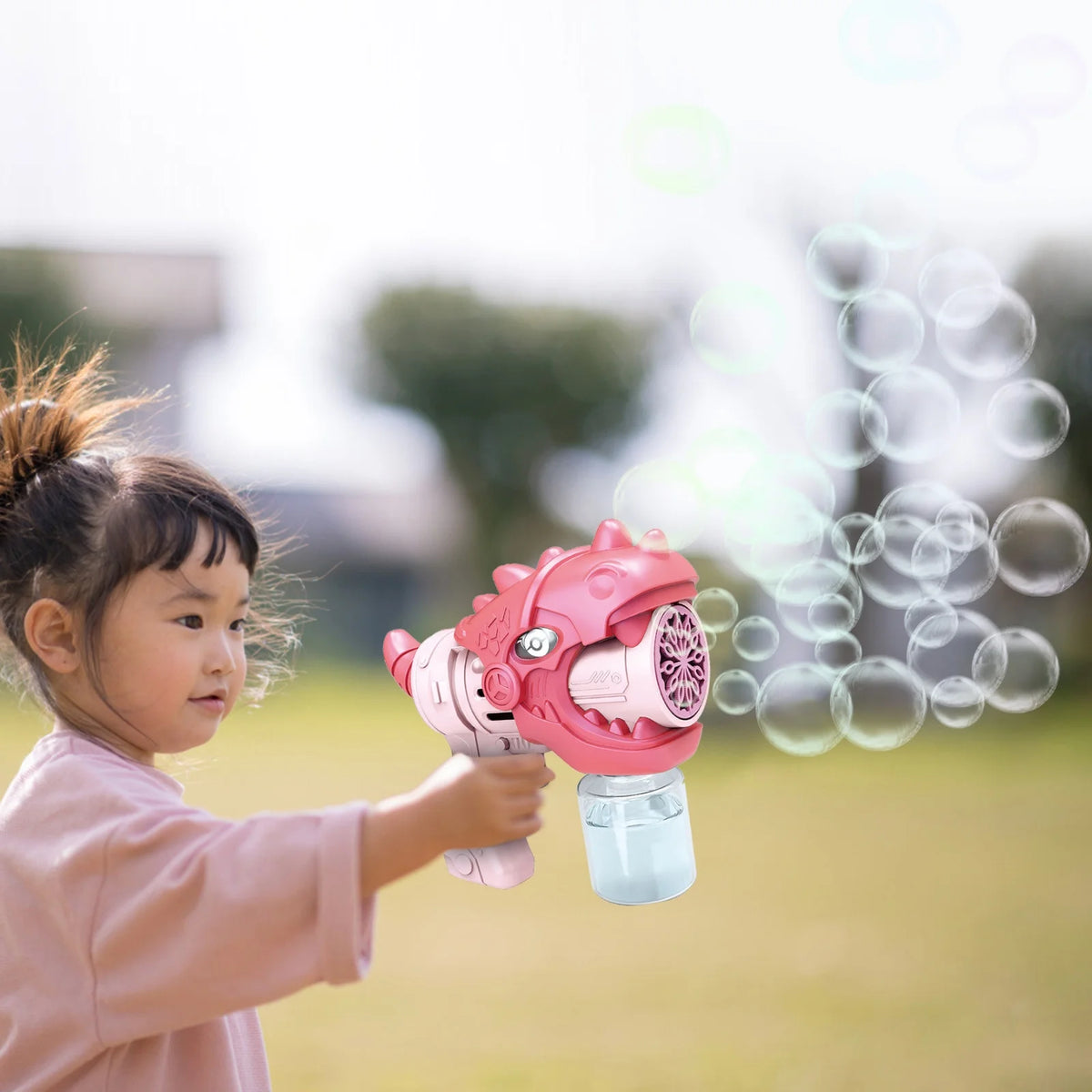 Electric Bubble Machine Toys For Children Silver N85525