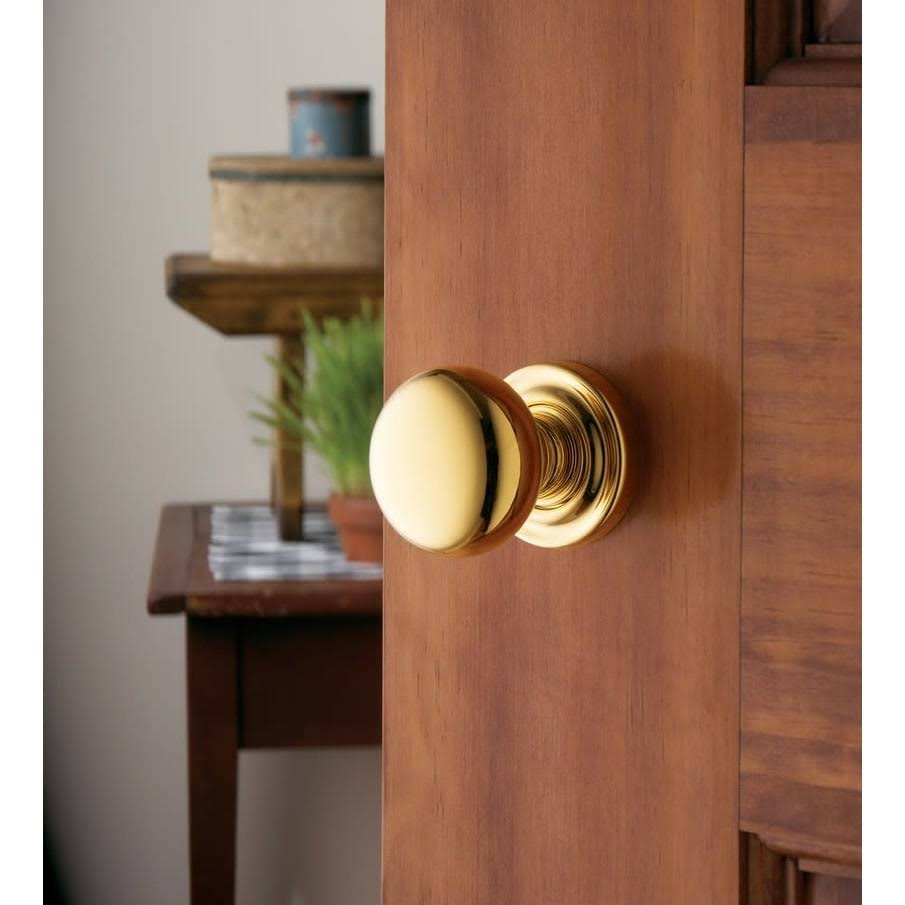 Satin Brass and Brown Pair of Knobs G924