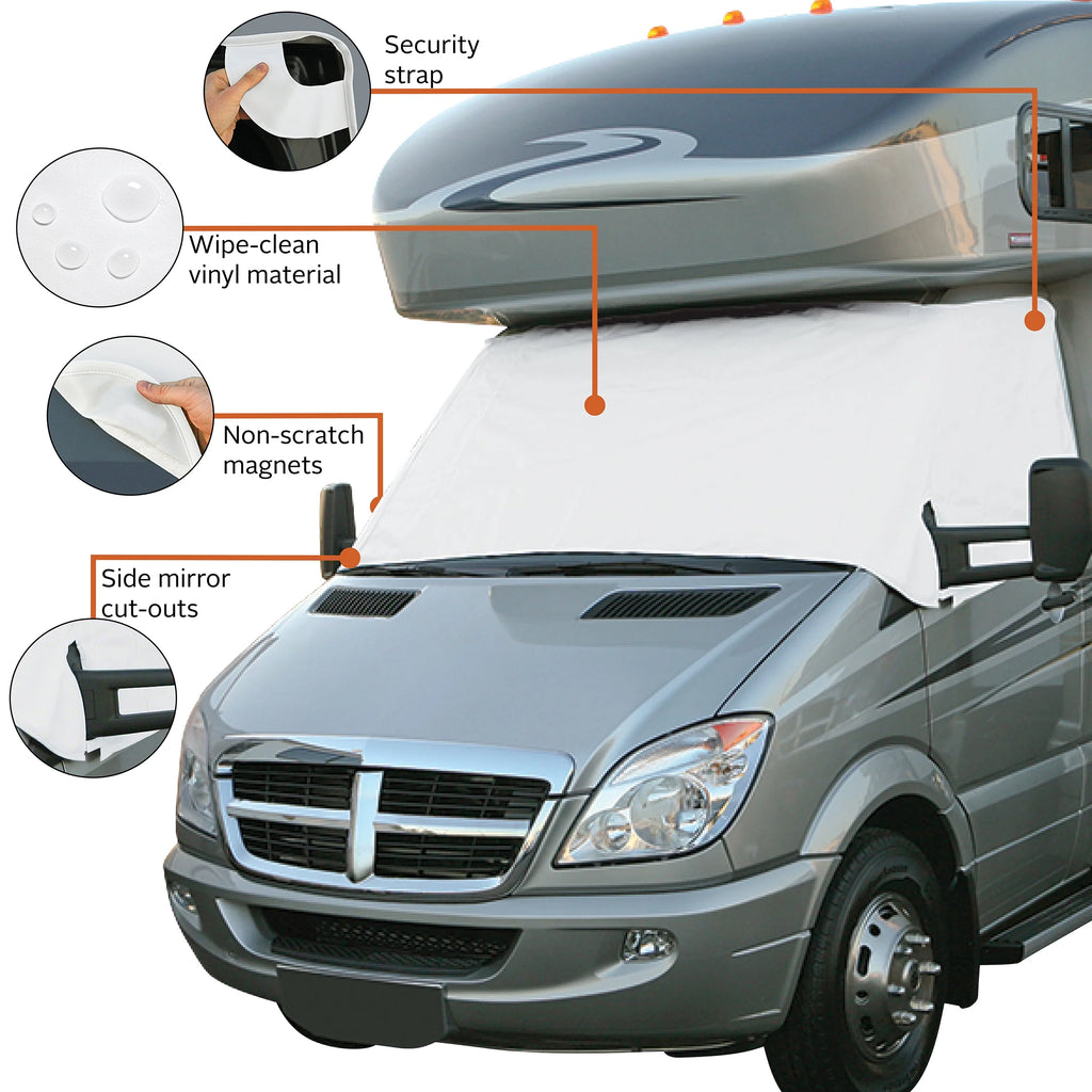 White RV Windshield Cover L798