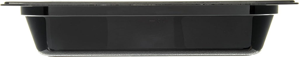 Black Half-Size Food Pan, 2.5 qt, Case of 6 X847