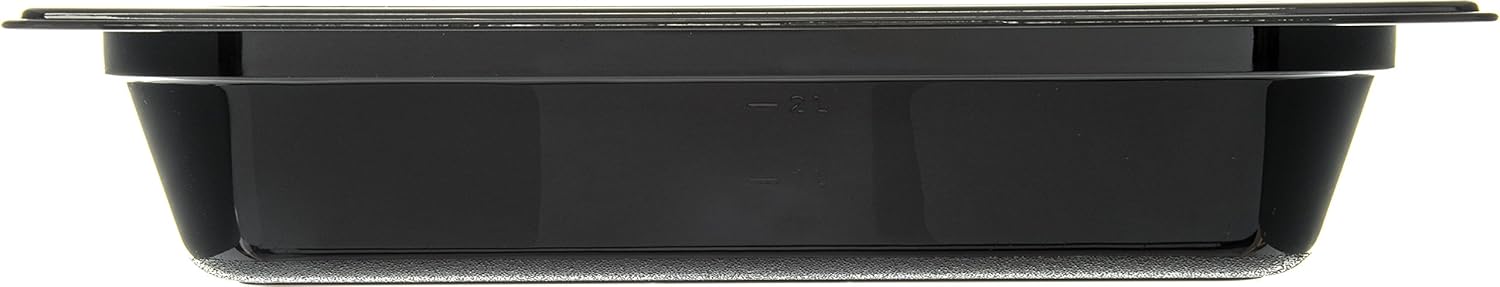 Black Half-Size Food Pan, 2.5 qt, Case of 6 X847