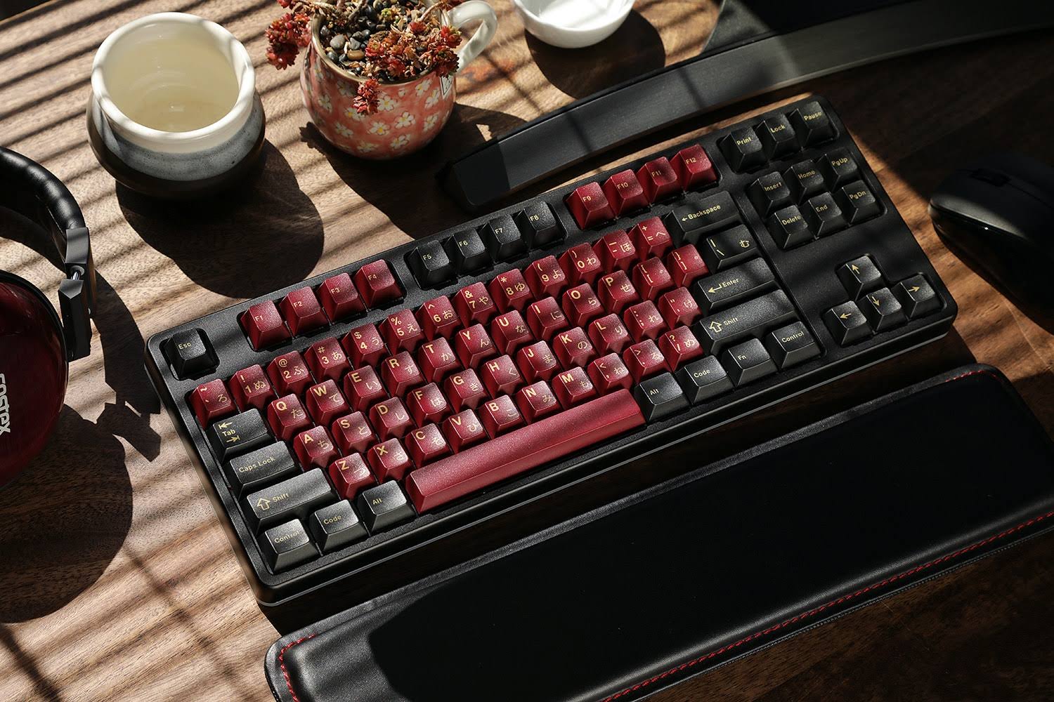 RedSuns GMK Red Samurai Keycap Set 65% 75key Kit R73889