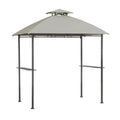 Slate Gray Replacement Canopy Top Cover for Grill Gazebo L8483