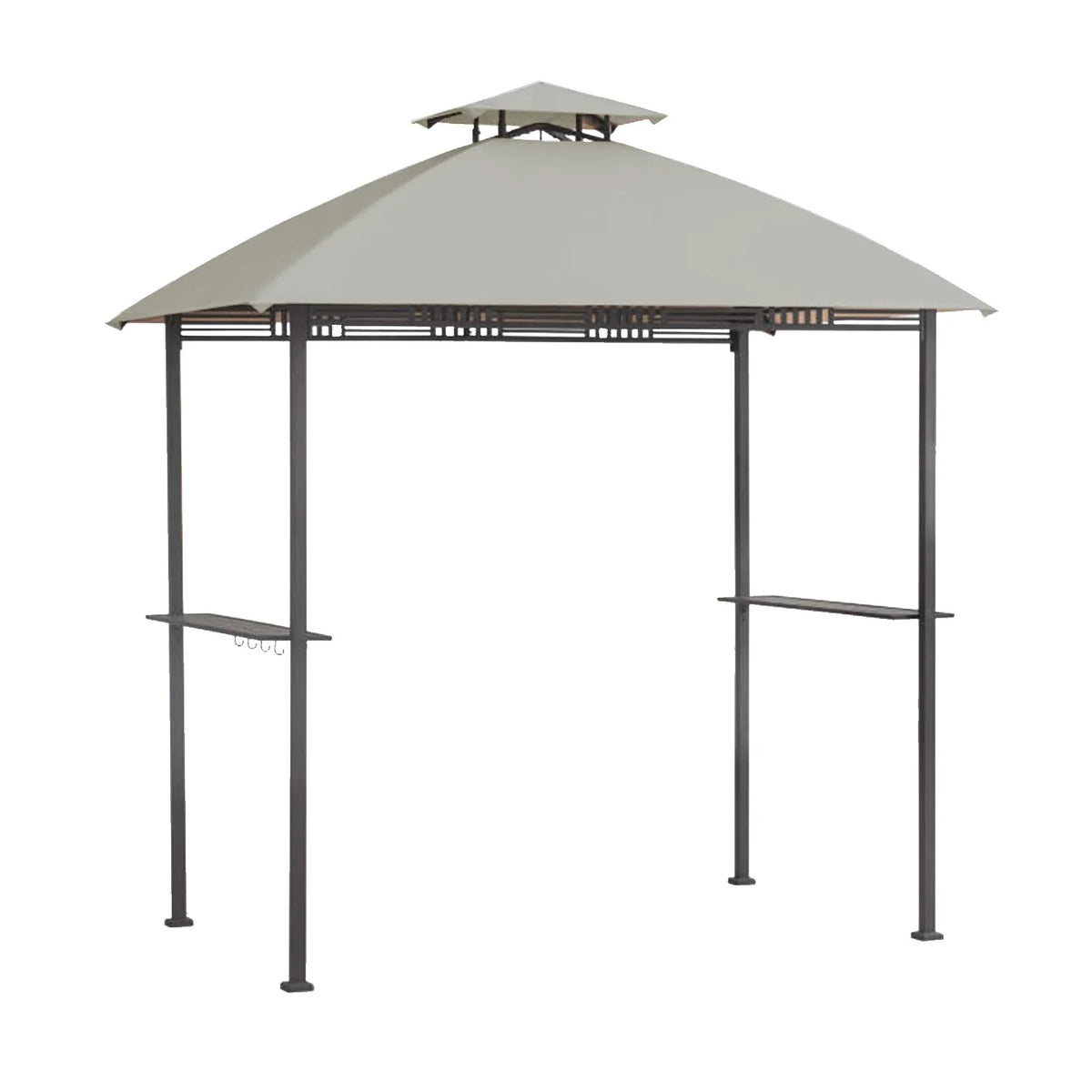 Slate Gray Replacement Canopy Top Cover for Grill Gazebo L8483