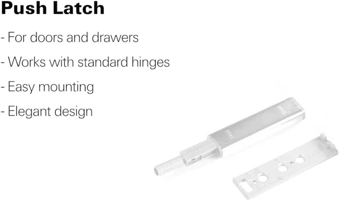 Push to Open Door Latch for Cabinet Doors and Drawer (20 Pack) K68365