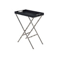 Black & Brushed Nickel Tray Table L216