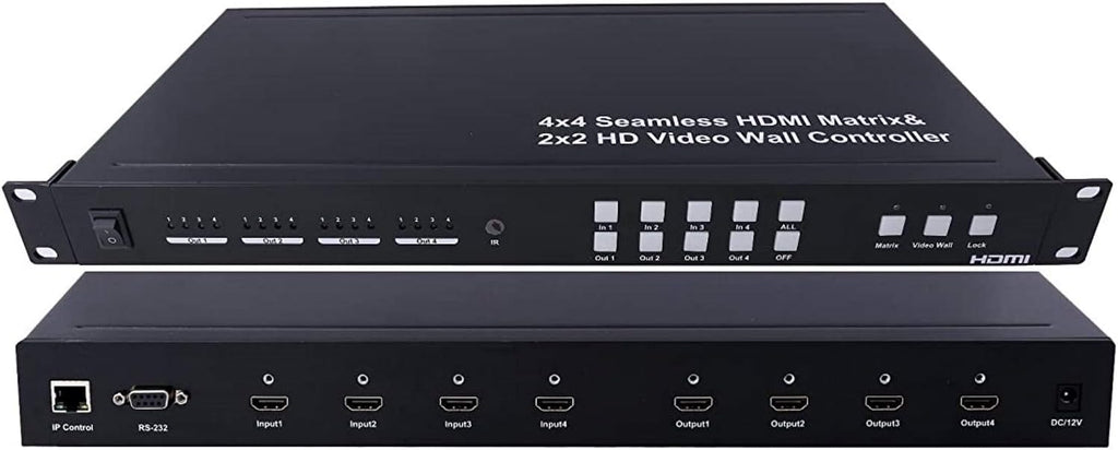 2x2 Video Wall 4x4 HDMI Matrix Switcher Processor 1080P O4262