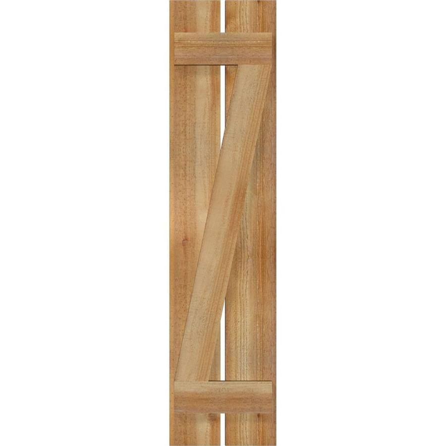 Rough Board-n-Batten Shutters with Z-Bar Q82062