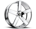 Chrome 1-Piece Cast Wheel 24x10 5x120 20mm S7223
