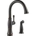 Single Handle Kitchen Faucet with Spray Venetian Bronze W824995