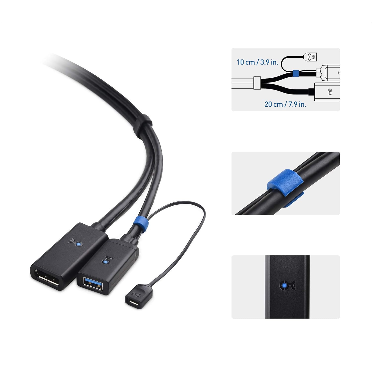 2-in-1 VR Extension Cable in Black – 5m / 16.4 Feet S203179