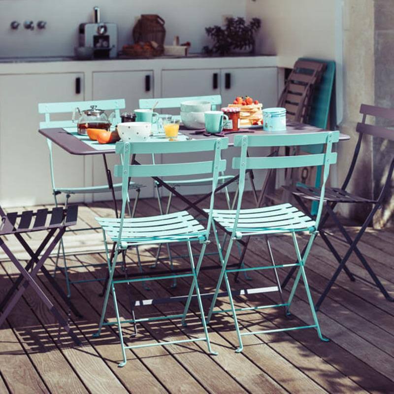 Red Ochre Metal Bistro Table T609