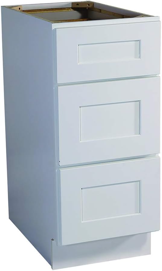 White Shaker 15-Inch Drawer Base Cabinet X694177