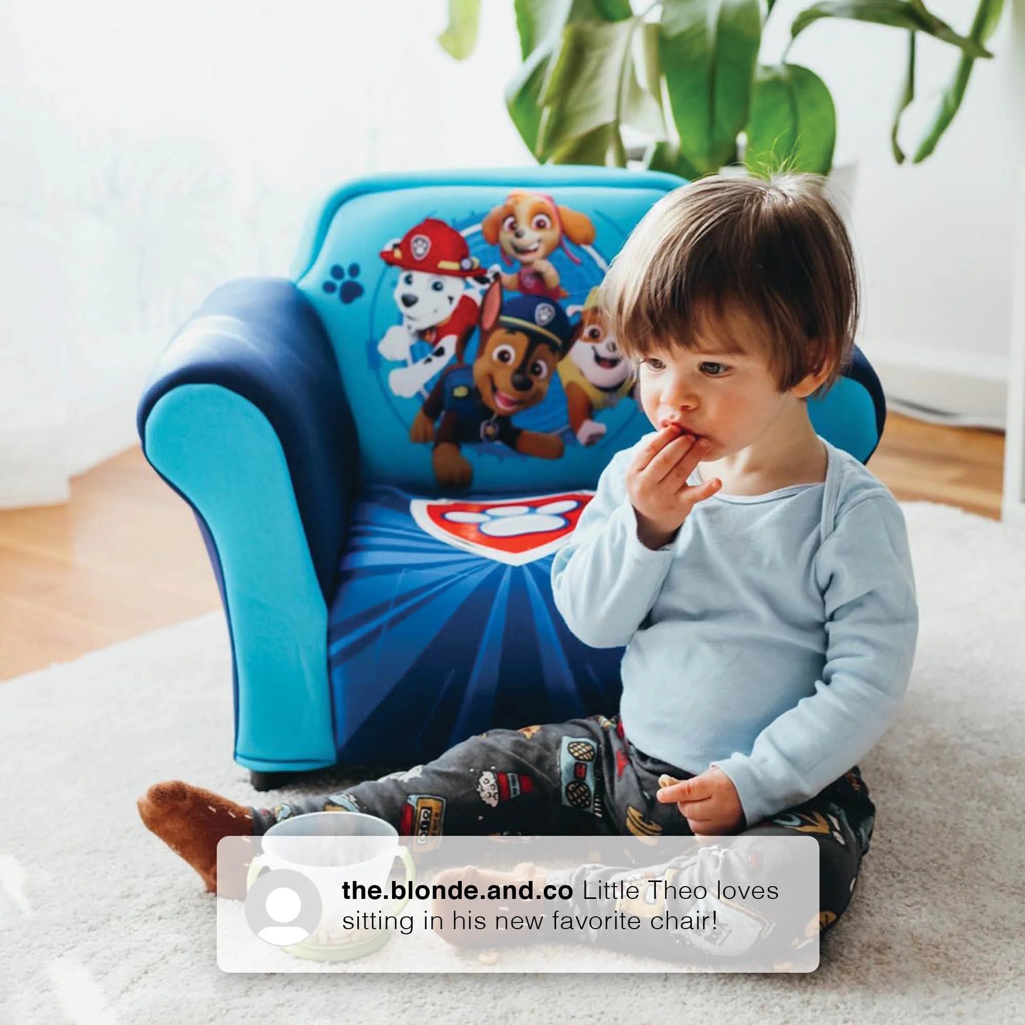 Blue Toddler Armchair with Plastic Frame L244938