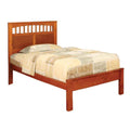 Oak Finish Twin Bed E984851