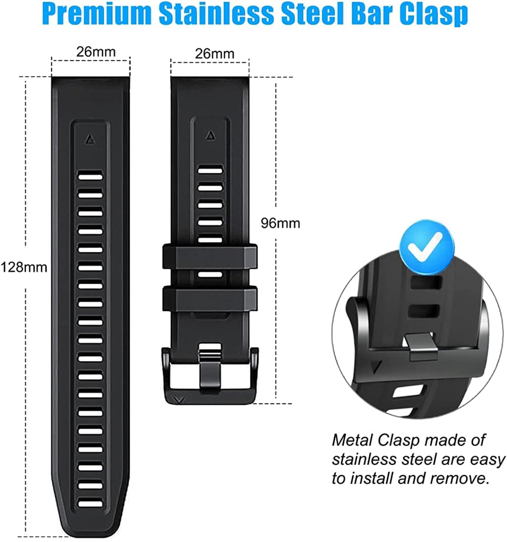 26mm Soft Silicone Replacement Straps D877