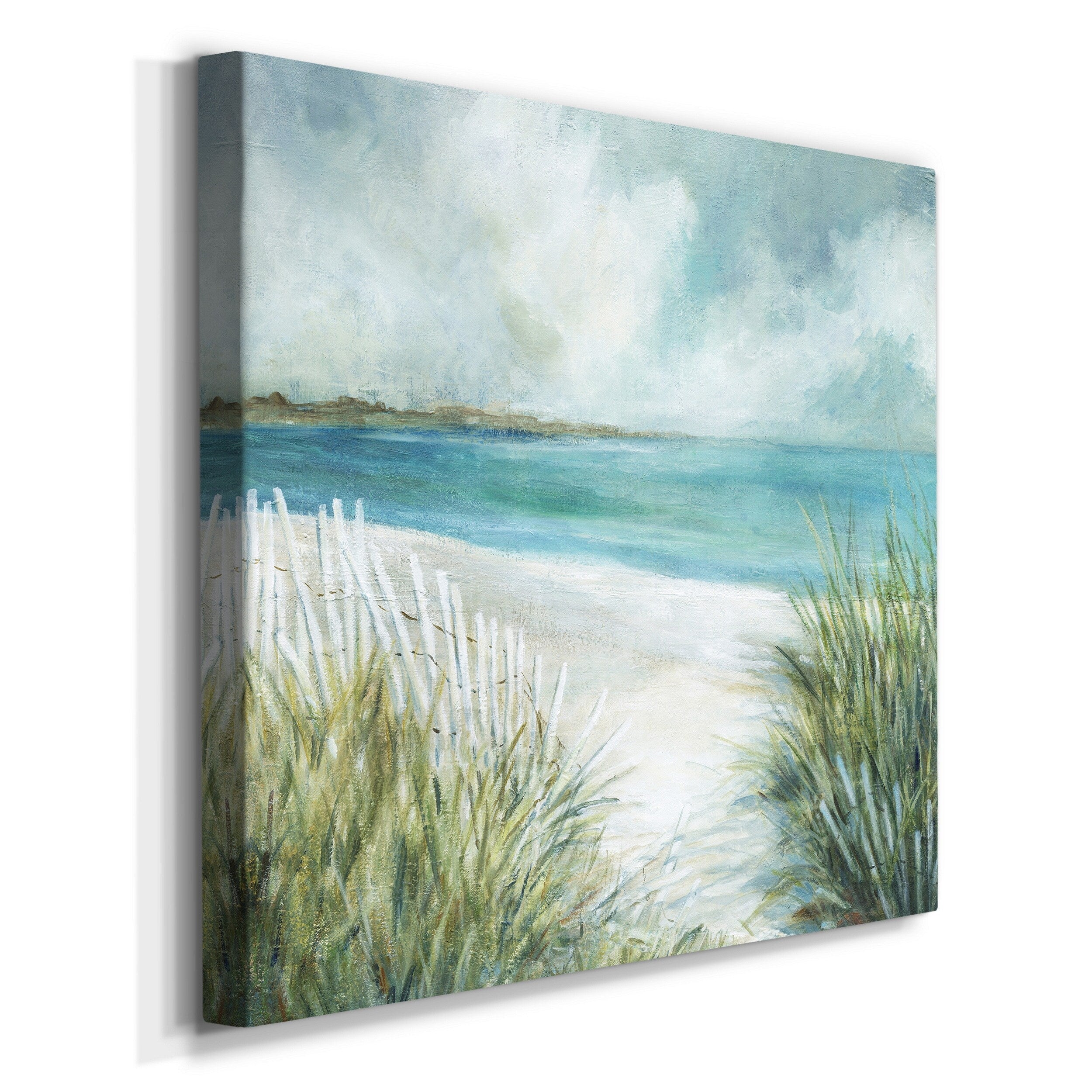 Coastal Fences Gallery Wrapped Canvas 10X10 O210339