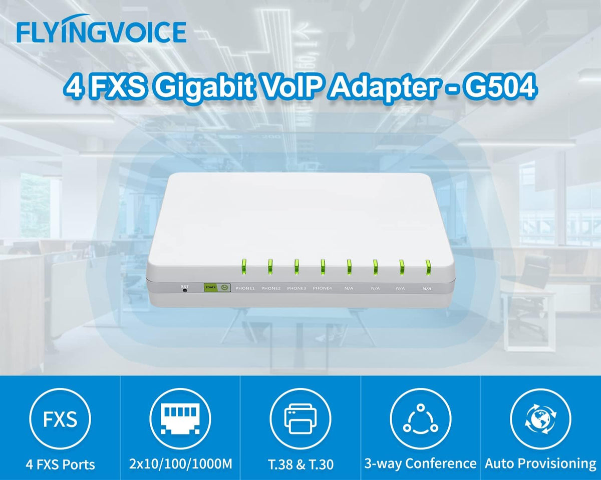 4 FXS Gigabit VoIP Adapter H2320
