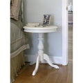 Antique Ivory End Table U1741