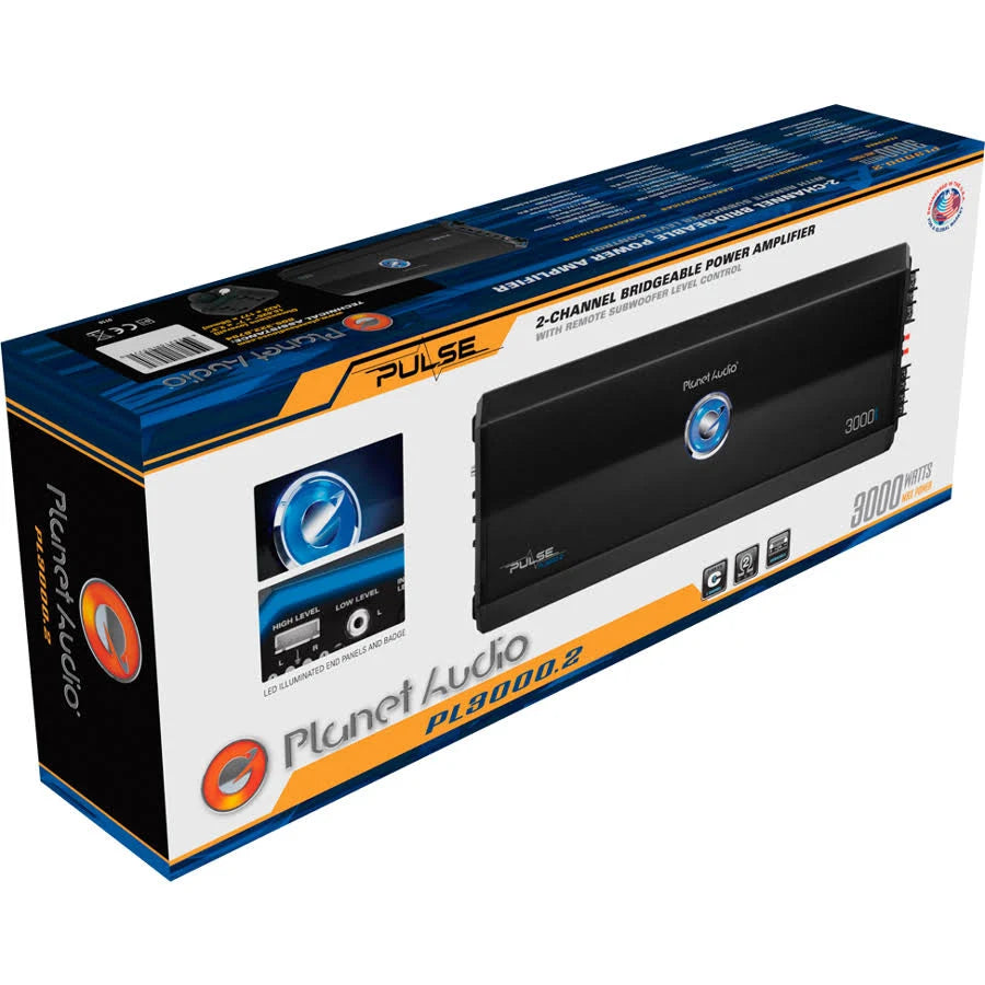 Class AB 2-Channel Car Amplifier 3000W H9288