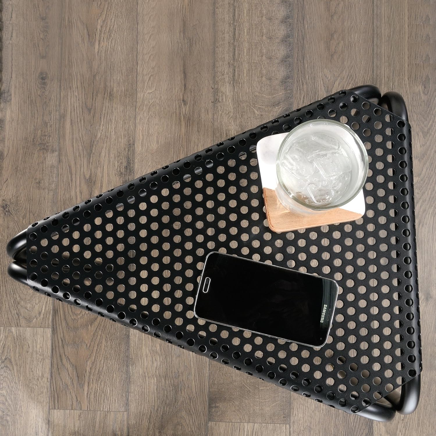 Triangular Side Table, Black finish C14052