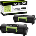 2 Pack Black Remanufactured Toner Cartridge S3397