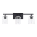3 Light Vanity, Matte Black H755016