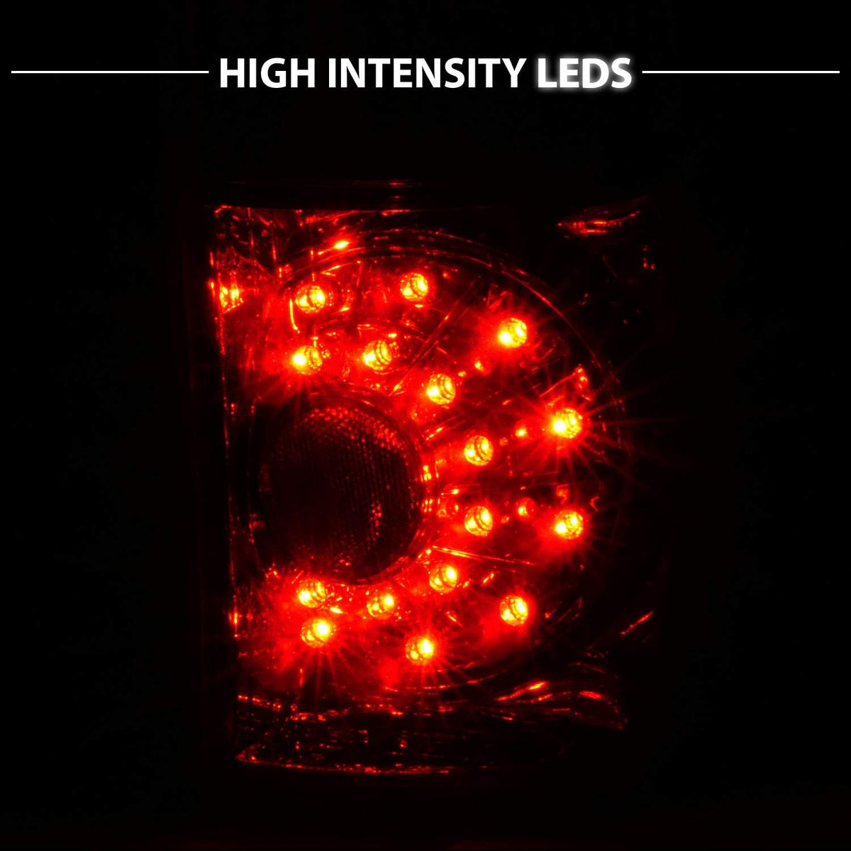 Red LED Replacement Tail Lights Pair W378