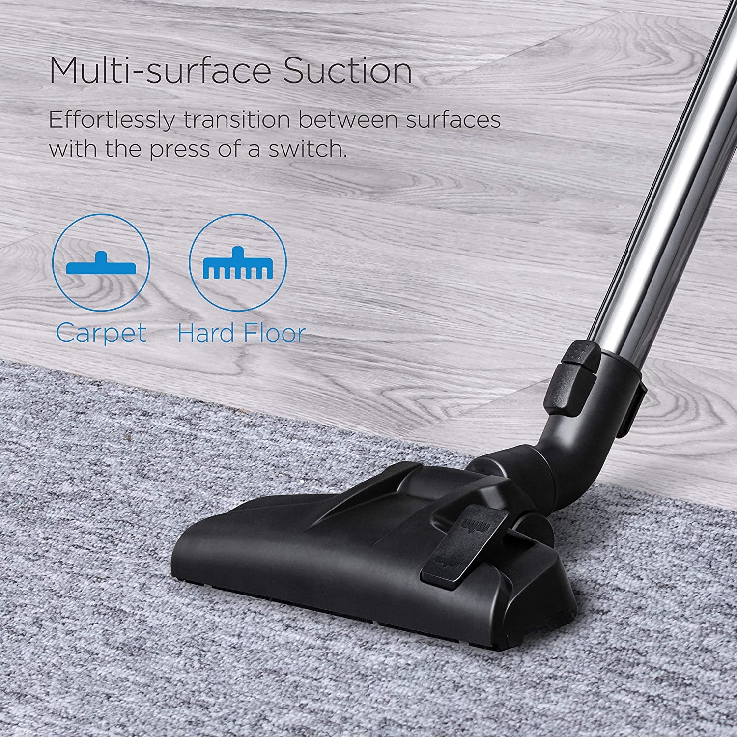 Bagless Canister Vacuum Cleaner for Carpets and Hard Floors L958113