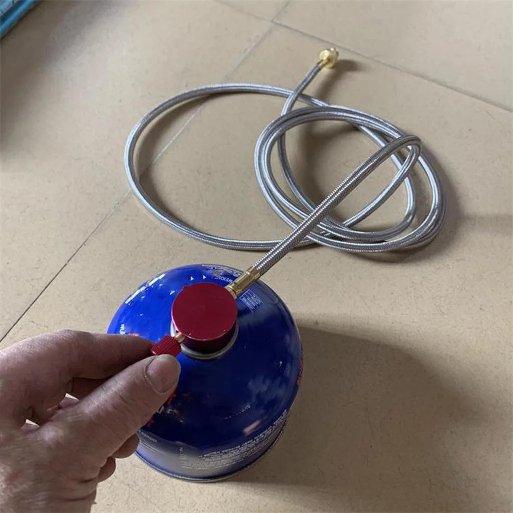 Camping Gas Refill Adapter with Burner Connector Hose B147682