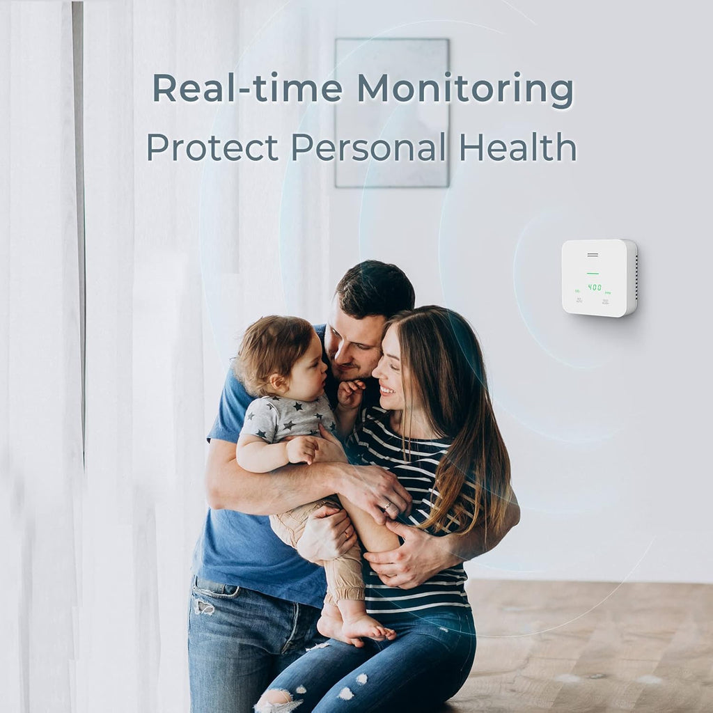3-in-1 CO2 Detector Monitor with Alarm T92260