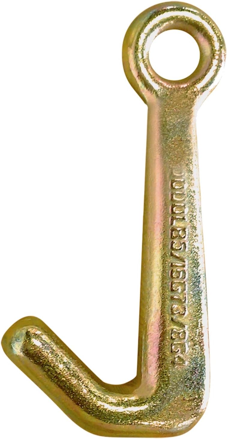 Tow Chain with 8 Inch Forged J Hook, Grade 70, 8 Foot, Pack of 2 S3530