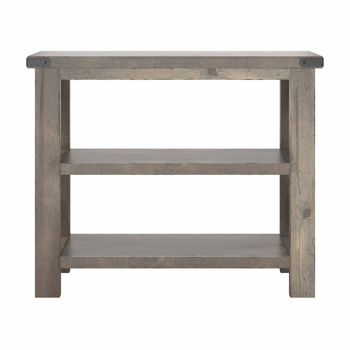 36W Narrow Console Table with Shelves in Lakewood White L8401