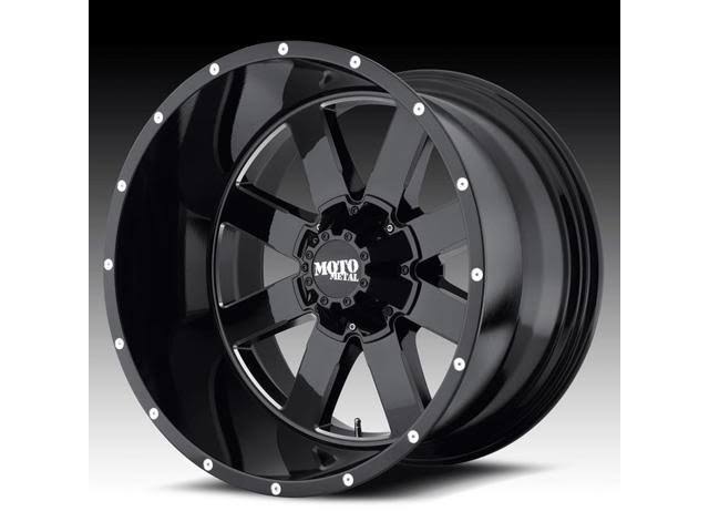 Gloss Black Milled 20x10 8x180.00 Wheel M410